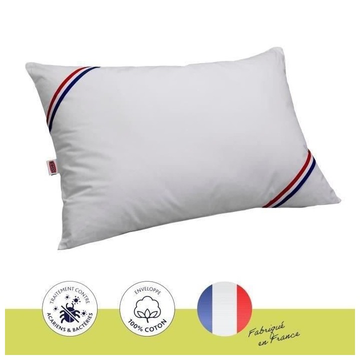 DODO Oreiller Grand luxe Quallofil Allerban 50x70cm