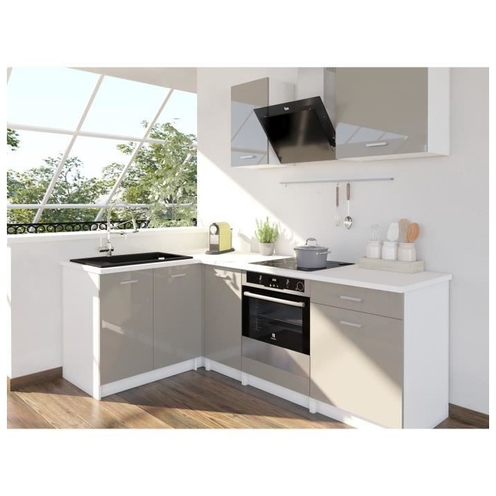 EXTRA - Cuisine compl�ete d'angle L 240cm - Angle réversible -Truff