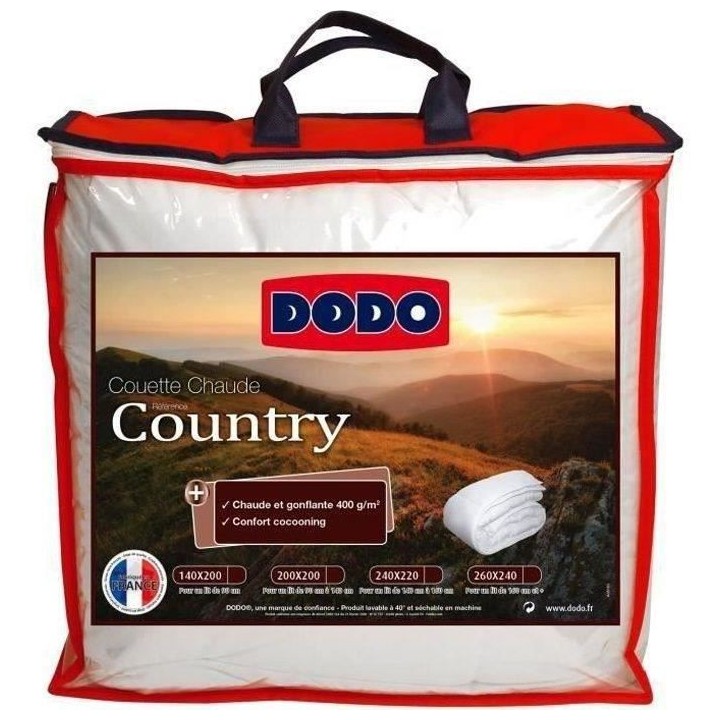 DODO Couette chaude 400gr/m² COUNTRY 140x200cm