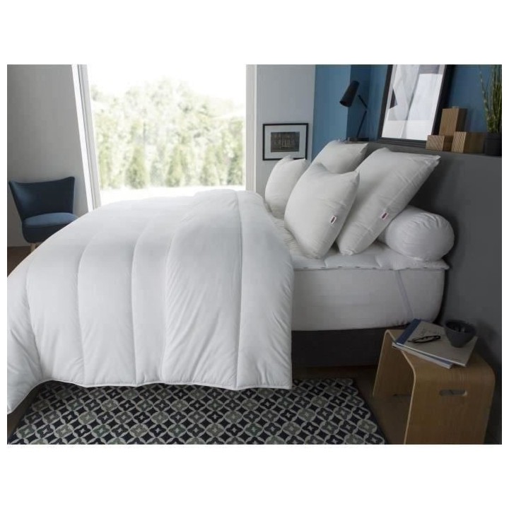 Couette chaude Country - 240 x 260 cm - 400gr/m² - Blanc - DODO