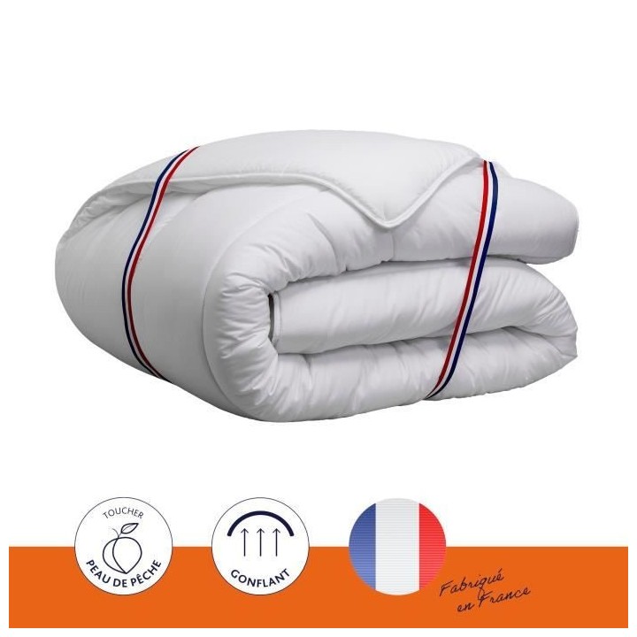 Couette chaude Country - 240 x 260 cm - 400gr/m² - Blanc - DODO