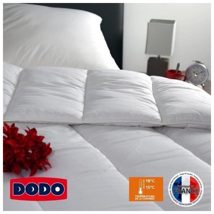 Couette chaude Vancouver - 240 x 260 cm - 400gr/m² - Blanc - DODO