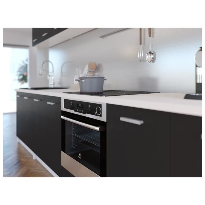 EXTRA - Cuisine complete L 300cm - Noir Mat