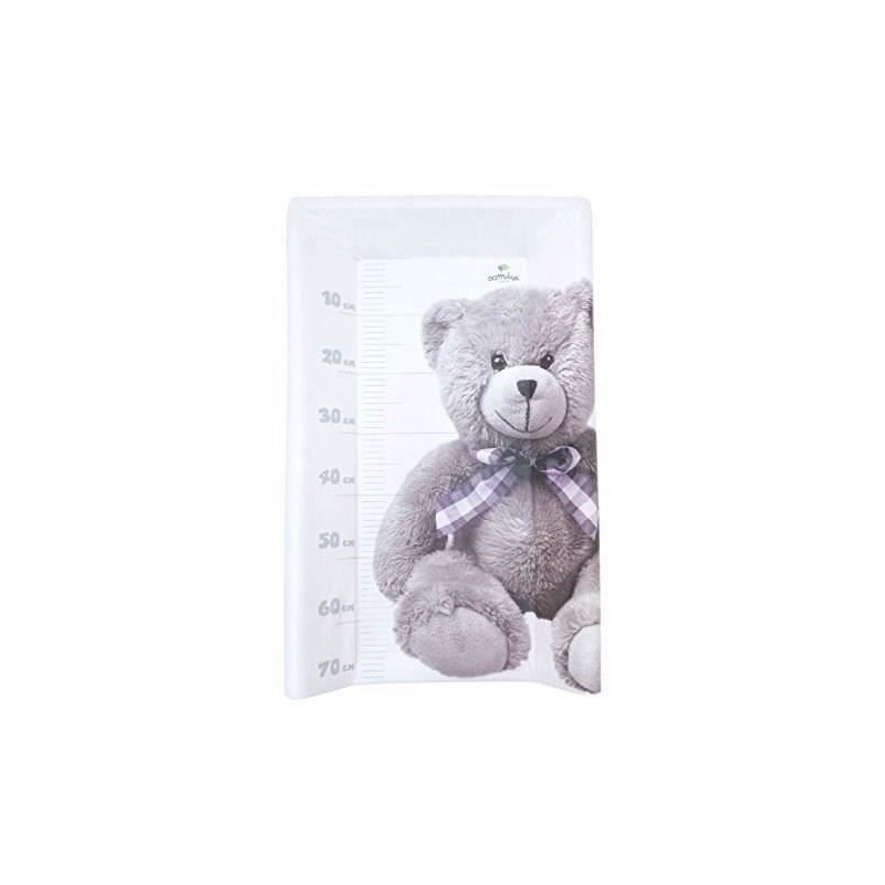 DOMIVA Plan a langer Little Bear - PVC - Matelas intégré - Blanc/Gris - 50 x 80 cm