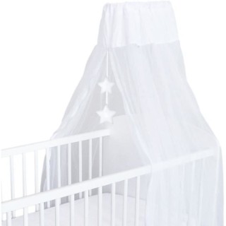 DOMIVA Ciel de lit Little Bear - Mousseline 100% Polyester - Blanc - 1