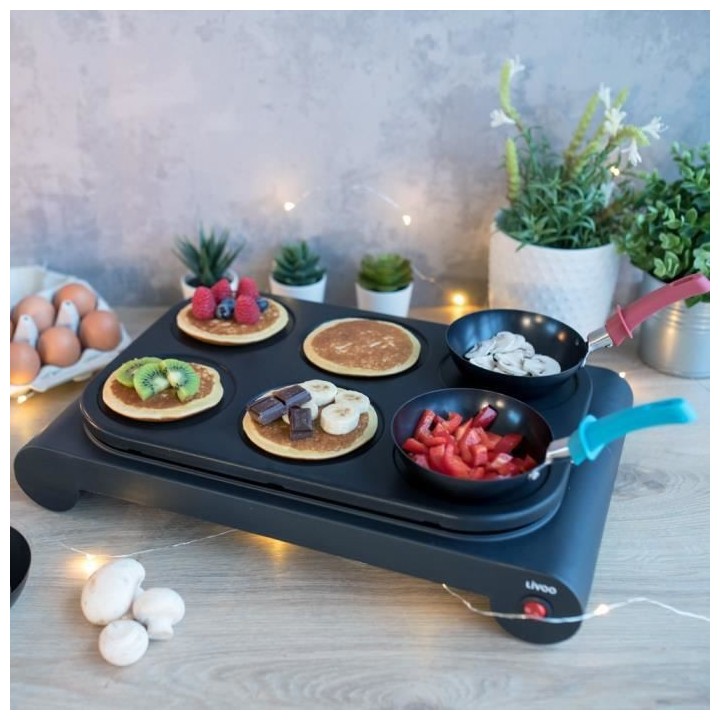 LIVOO DOM200 Crepiere électrique - Noir