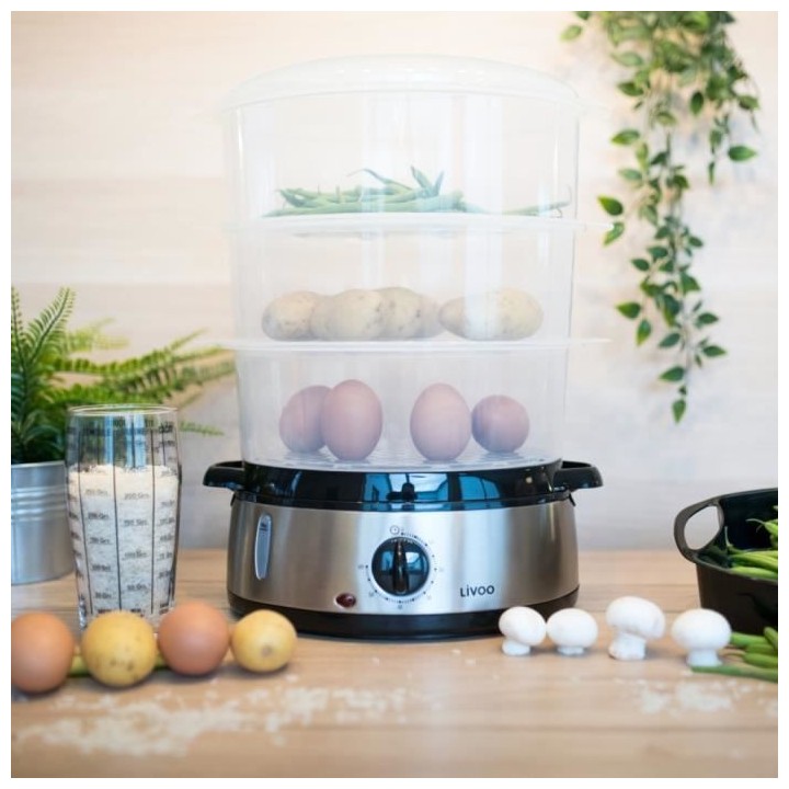 LIVOO DOC141 Cuiseur vapeur - Inox
