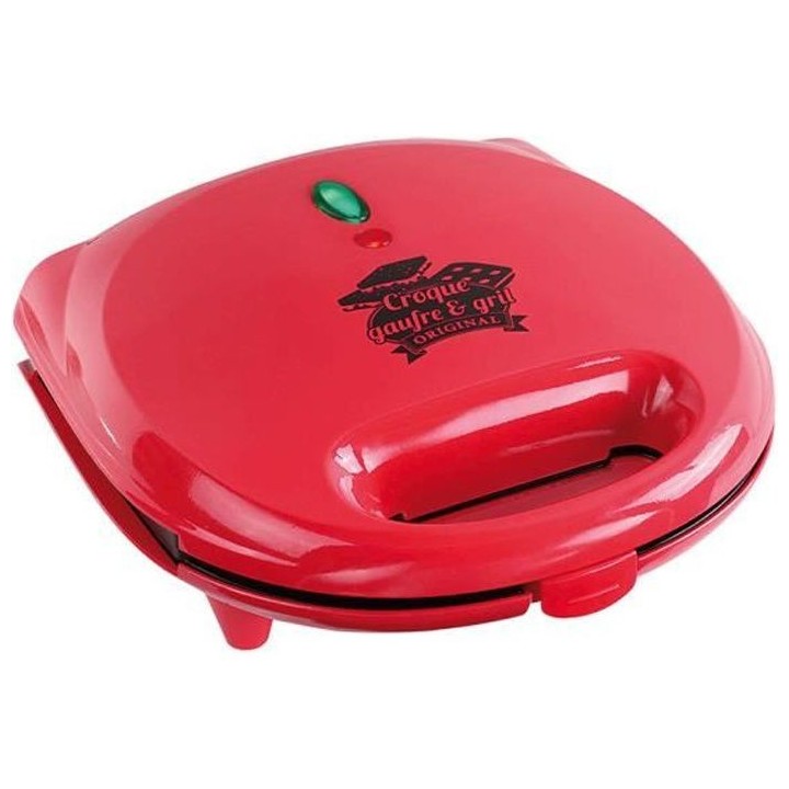 LIVOO DOP133 Gaufrier multifonction - Rouge