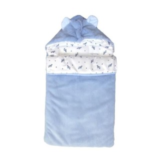 DOMIVA Nid ange Diego - Jersey 100% coton - Réglable - Bleu/blanc - 8