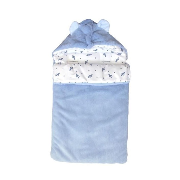 DOMIVA Nid ange Diego - Jersey 100% coton - Réglable - Bleu/blanc - 8