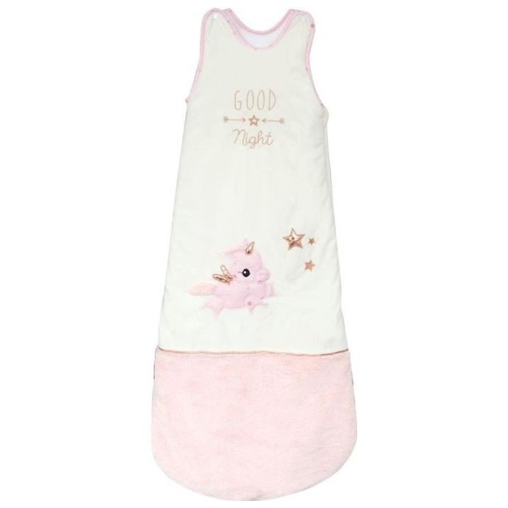 DOMIVA Gigoteuse Jolly - Coton/Polyester - 6-36 mois - Blanc/Rose - 90