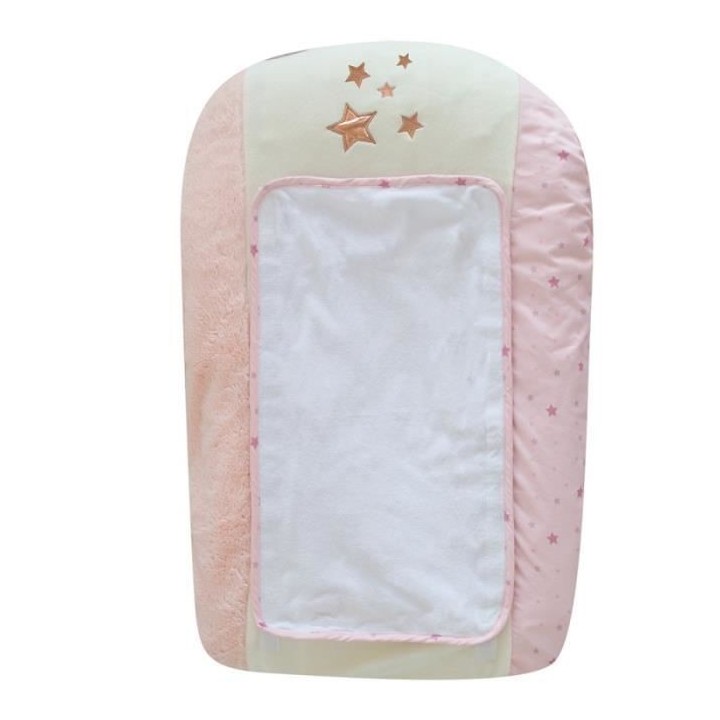 DOMIVA Matelas a langer Jolly - Eponge 100% coton - + 2 éponges - Bla