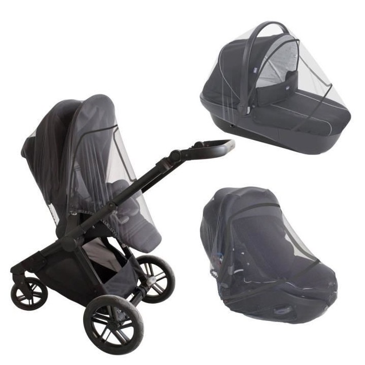 DOMIVA Moustiquaire 3 en 1 - Voile 100% polyester - Universelle - Blan