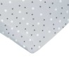 DOMIVA Drap housse Imprimé étoiles - Jersey - oeko-Tex - Perle - 60 x 120 cm