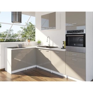 EXTRA - Cuisine comple�te d'angle colonne L 300cm - Angle réversibl
