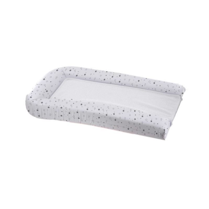 DOMIVA Matelas langer PVC + 2 Éponges amovibles - Blanc imprime étoiles