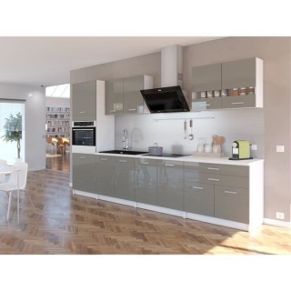 EXTRA - Cuisine comple�te colonne L 300cm - Truffe Laqué