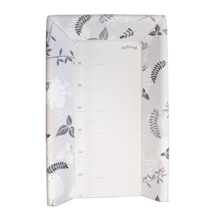 DOMIVA Plan a langer Toise imprimé - PVC - Matelas intégré - Gris -