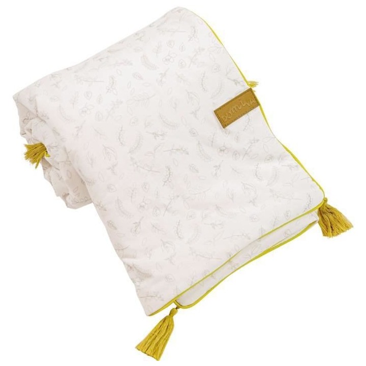 DOMIVA Couverture Leafy Bunny - Coton bio & Polyester recylclé - Beig