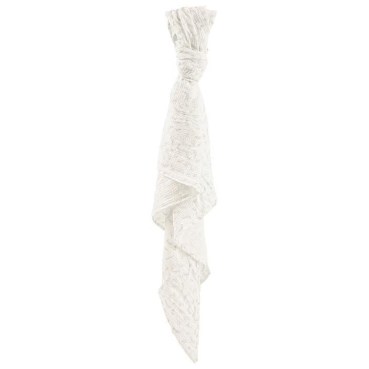 Domiva Maxi Lange LEAFY BUNNY - 120 x 120 cm - Coton bio