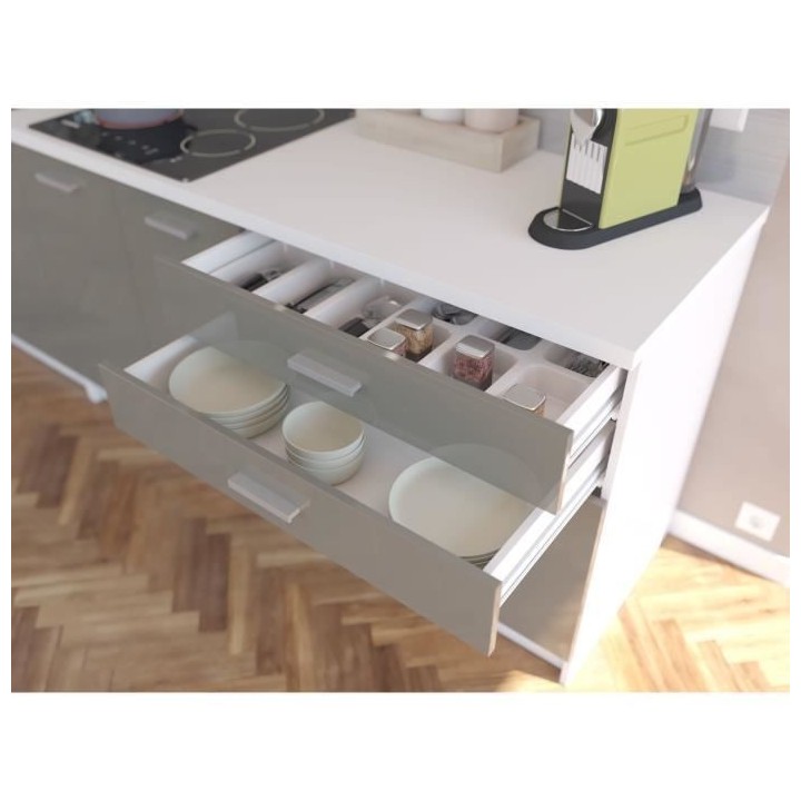 EXTRA - Cuisine comple�te colonne L 300cm - Truffe Laqué