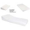 DOMIVA Lot de matelas bambou + Drap housse Pro sécur + Plan incline éponge - 70 x 140 cm - Blanc