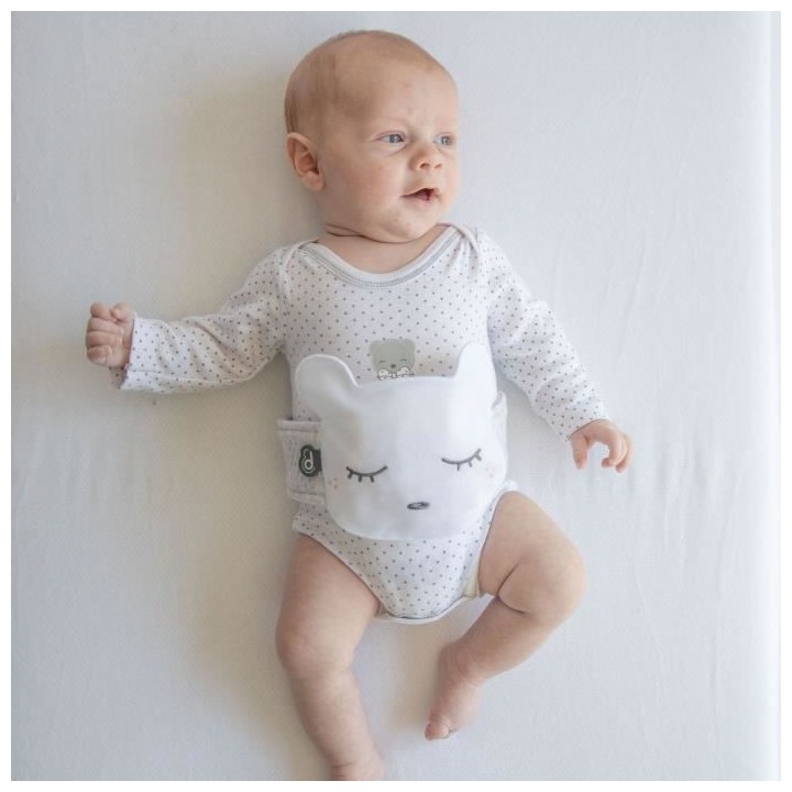 DOMIVA Ceinture bouillotte Calin - Jersey - Ajustable - Gris - 61 cm