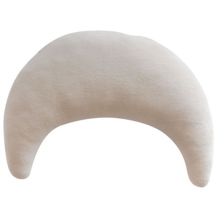 DOMIVA Coussin grossesse Moon - Jersey - + mini coussin - Blanc/Beige