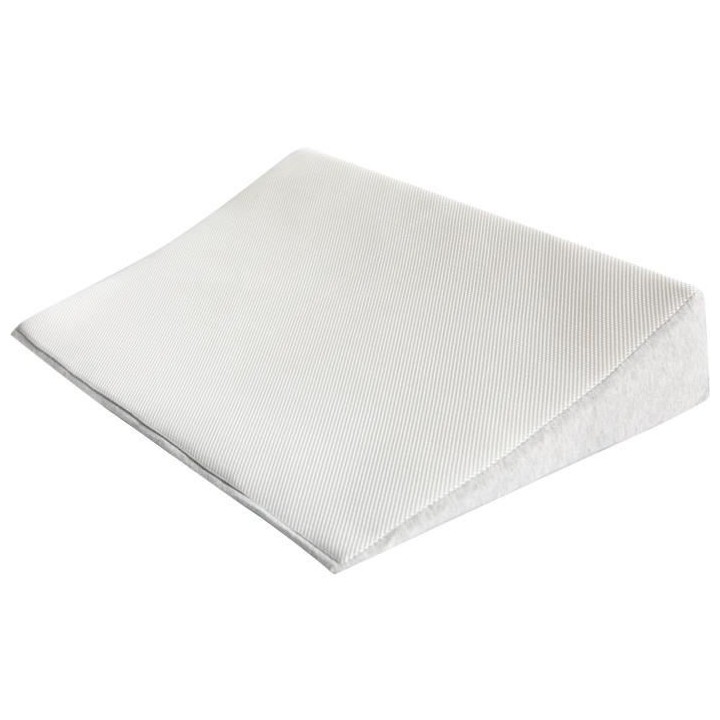 DOMIVA Plan incliné 3D Wave - Polycoton - 15° - Blanc - 70 x 140 cm