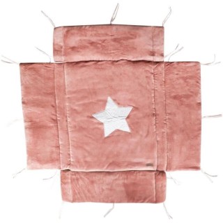 DOMIVA Tour de parc - 100% Polyester - Réversible - Terracotta - 75x9