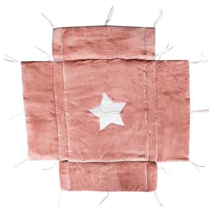 DOMIVA Tour de parc - 100% Polyester - Réversible - Terracotta - 75x9