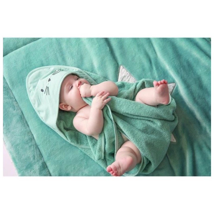 DOMIVA Couverture Nomade Fluffy - Coton/Polyester - Fermeture réglabl