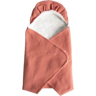 DOMIVA Couverture Nomade Fluffy - Coton/Polyester - Fermeture réglabl