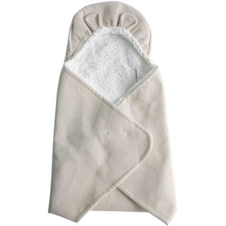 DOMIVA Couverture Nomade Fluffy - Coton/Polyester - Fermeture réglabl