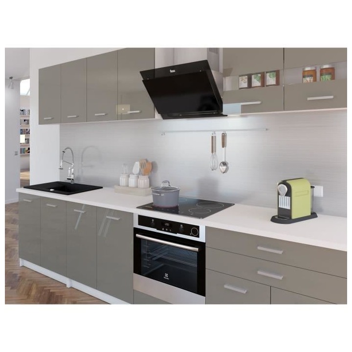 EXTRA - Cuisine comple�te L 300cm - Truffe Laqué