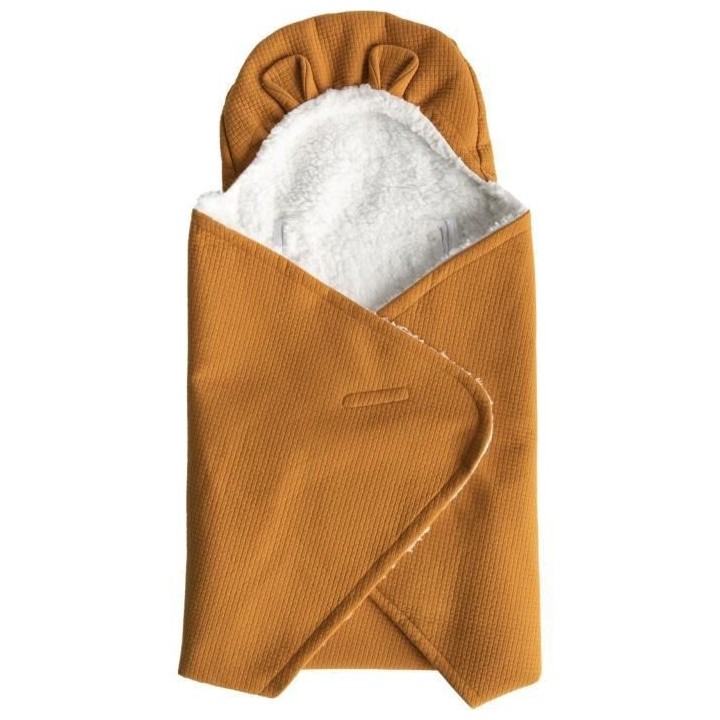 DOMIVA Couverture Nomade Fluffy - Coton/Polyester - Fermeture réglabl