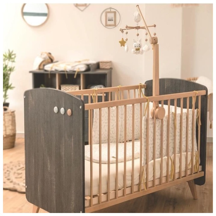 DOMIVA Balle d'activités Leafy Bunny - Coton bio - Sensorielle - Blan