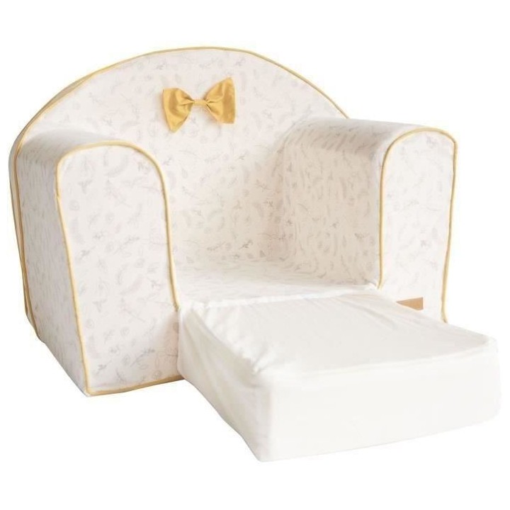 DOMIVA Fauteuil Club Leafy Bunny - Coton bio - Convertible et déhouss