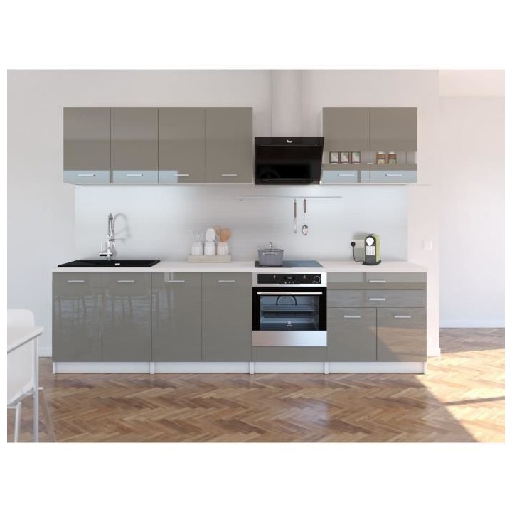 EXTRA - Cuisine comple�te L 300cm - Truffe Laqué