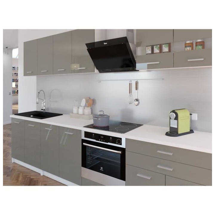 EXTRA - Cuisine comple�te L 300cm - Truffe Laqué