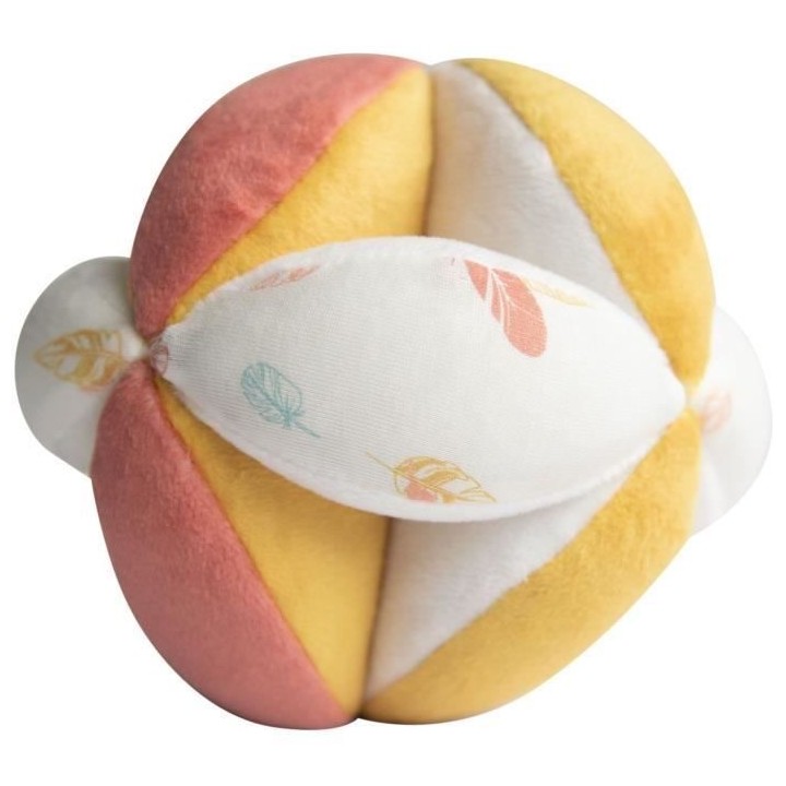 DOMIVA Balle d'activités Happy - Coton/Polyester - Sensorielle - Blan