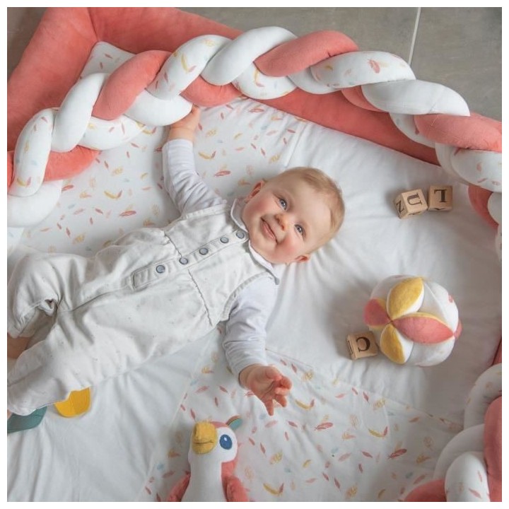 DOMIVA Balle d'activités Happy - Coton/Polyester - Sensorielle - Blan