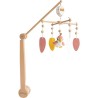 DOMIVA Mobile musical Happy - Arche bois de hetre - Blanc/Corail/Jaune - 40 cm