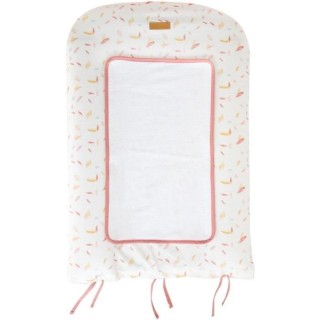 DOMIVA Matelas a langer Happy - Coton/Polyester - + Housse - Blanc/Cor