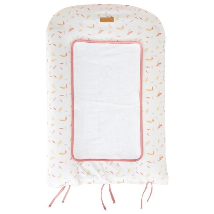 DOMIVA Matelas a langer Happy - Coton/Polyester - + Housse - Blanc/Cor