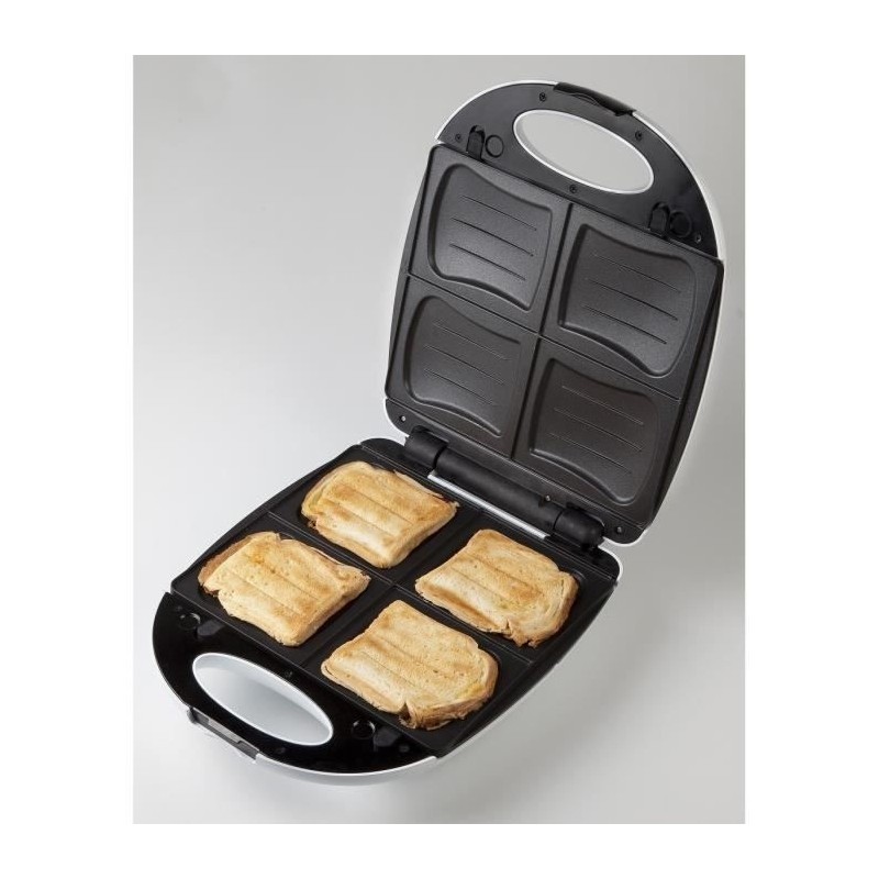 DOMO Appareil a croque-monsieur 1200 W Blanc DO9046C