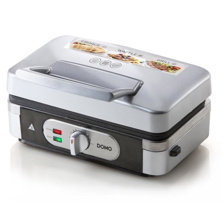 DOMO DO9136C Gaufrier multifonction - Inox