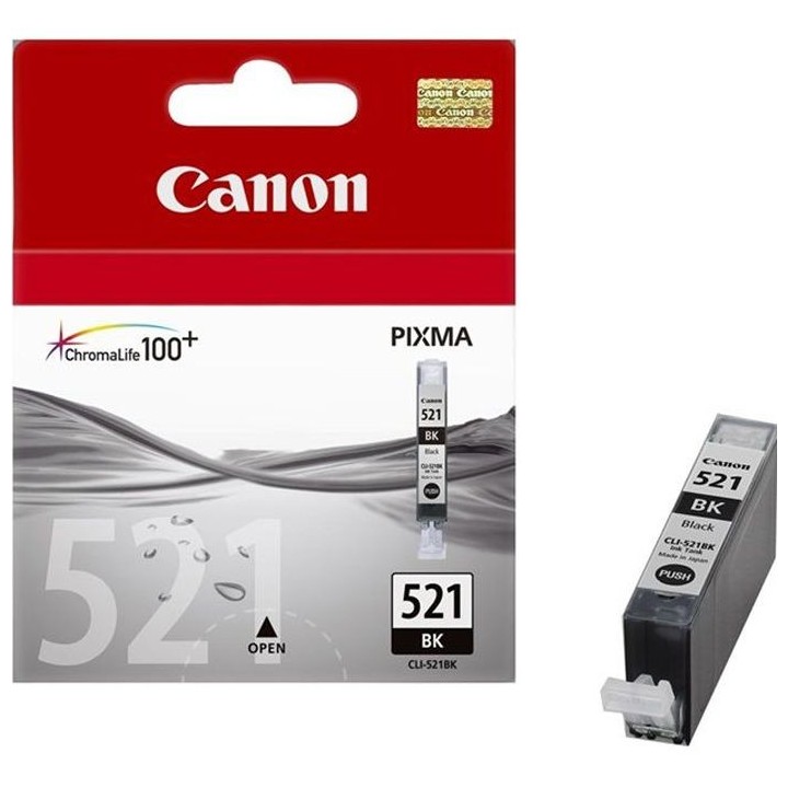 CANON Cartouche d'encre CLI-521 BK Noir Photo