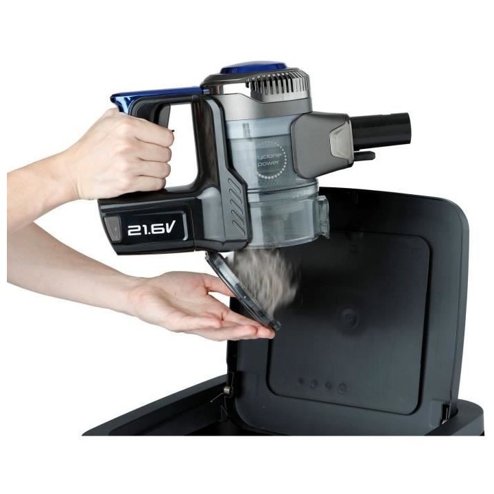 DOMO DO222SV - Aspirateur balai 2-en-1 sans fil - Systeme cyclonique -