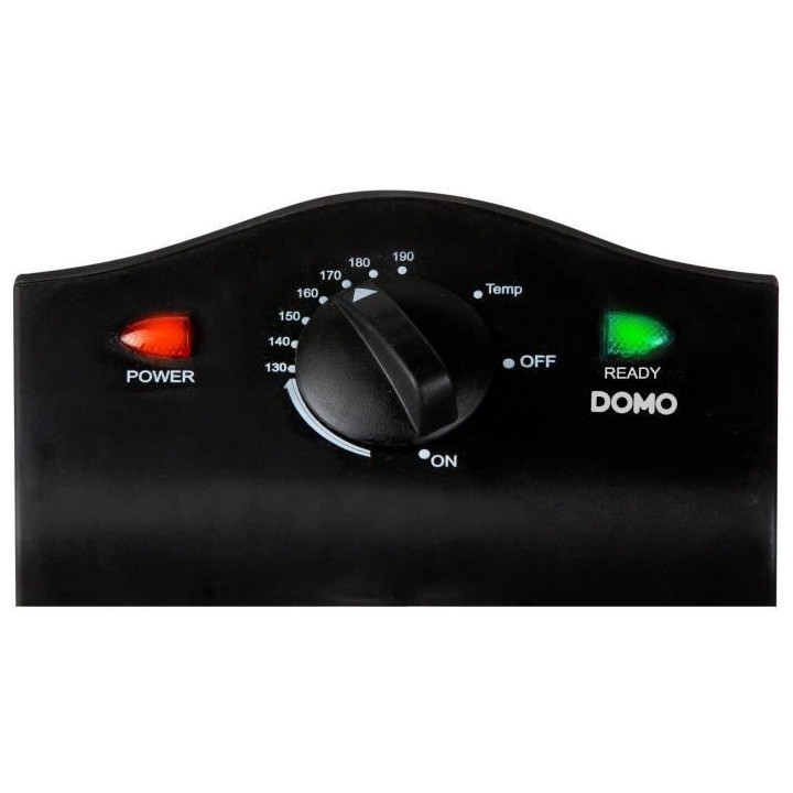 DOMO DO1025FR - Friteuse double cuve 2x3 Litres - 3500W - Cuve émaill